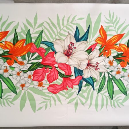 mantel flores rojas 2