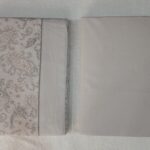 Juego sábanas franela cashemire rosa/gris