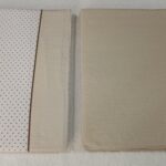 Juego sábanas franela lunar beige