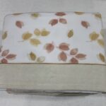 Juego sábanas coralina flores aguamarina/beige